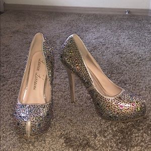 Lauren Lorraine Multi Color Studded Heel